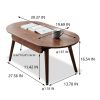 Capsule centre table Low table Table with drawers 100% solid wood Top board Desk Coffee table W 120 x D 52 x H 46 cm Study table Work from home Easy t