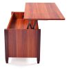 Lifting coffee table with cabinet-dark coffee color