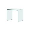 Whole Tempered Glass Coffee Table Clear End Table Transparent SideTable for Room