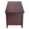 Lifting coffee table with cabinet-dark coffee color